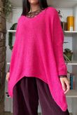 Big Softie Archie Slouch Knit Hot Pink